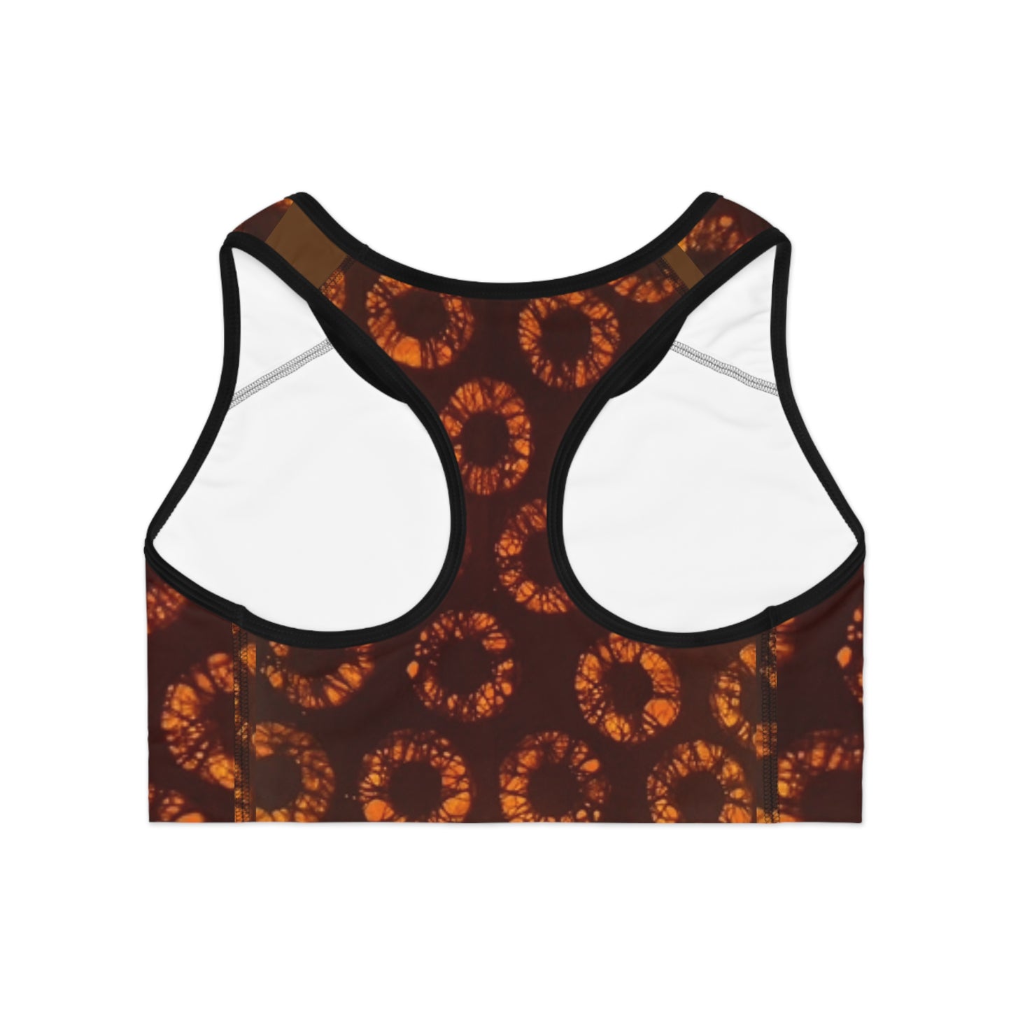 Orange Circle Sports Bra