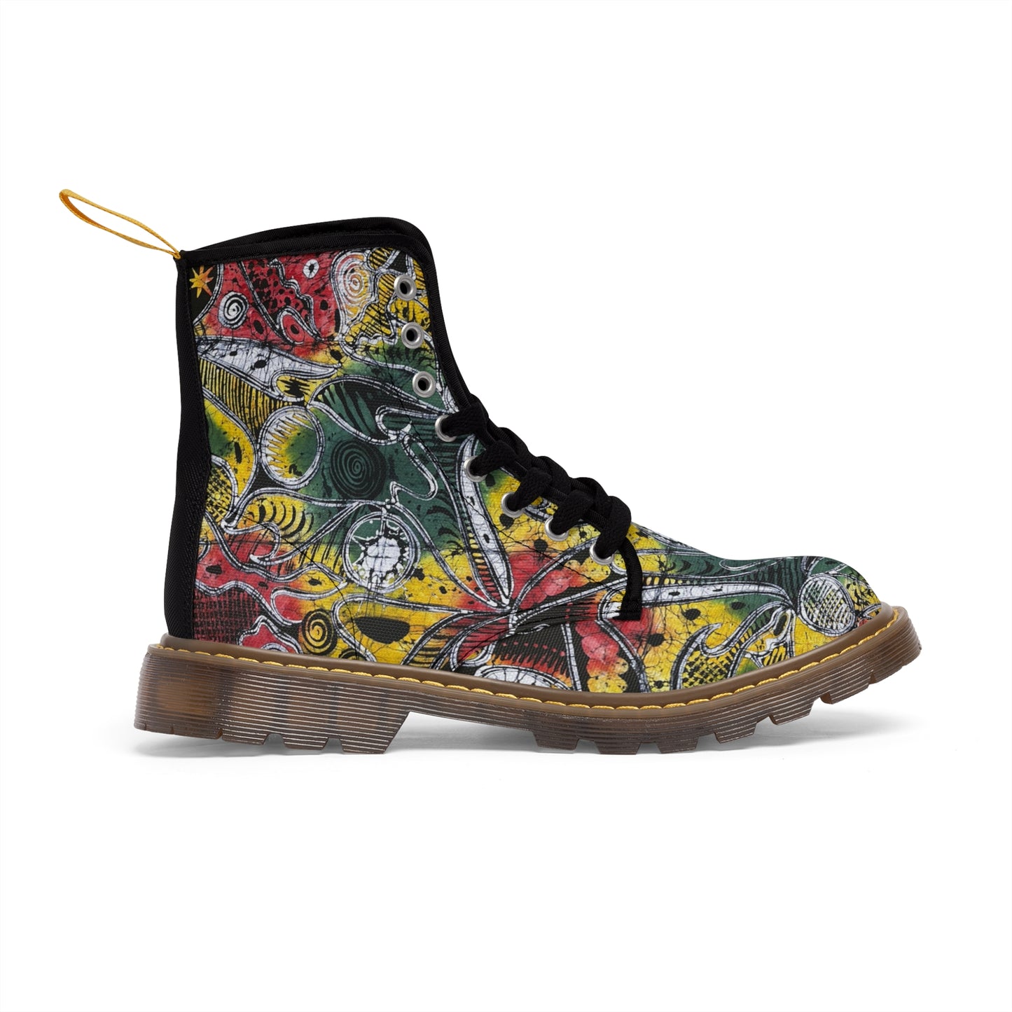 Manmade Batik Women's Canvas Boots