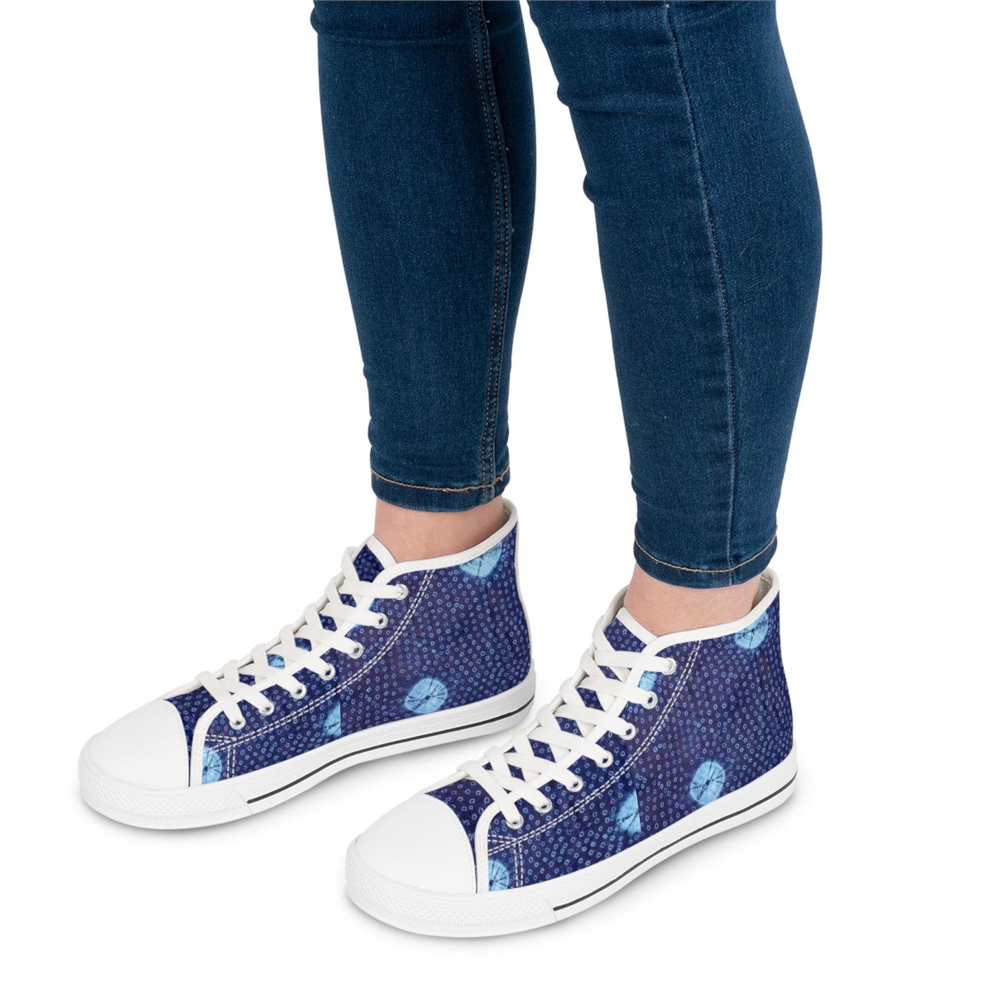 Moon and Stars Women's High Top Sneakers