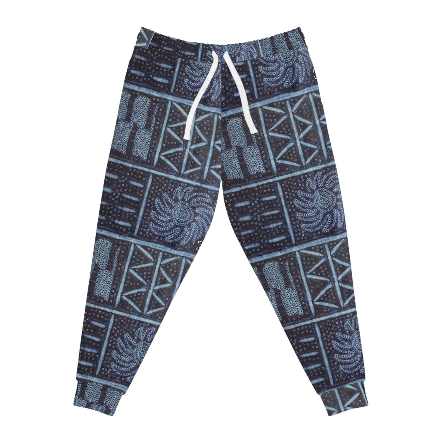 Adire 'Seeds' Indigo Athletic Joggers (Unisex)