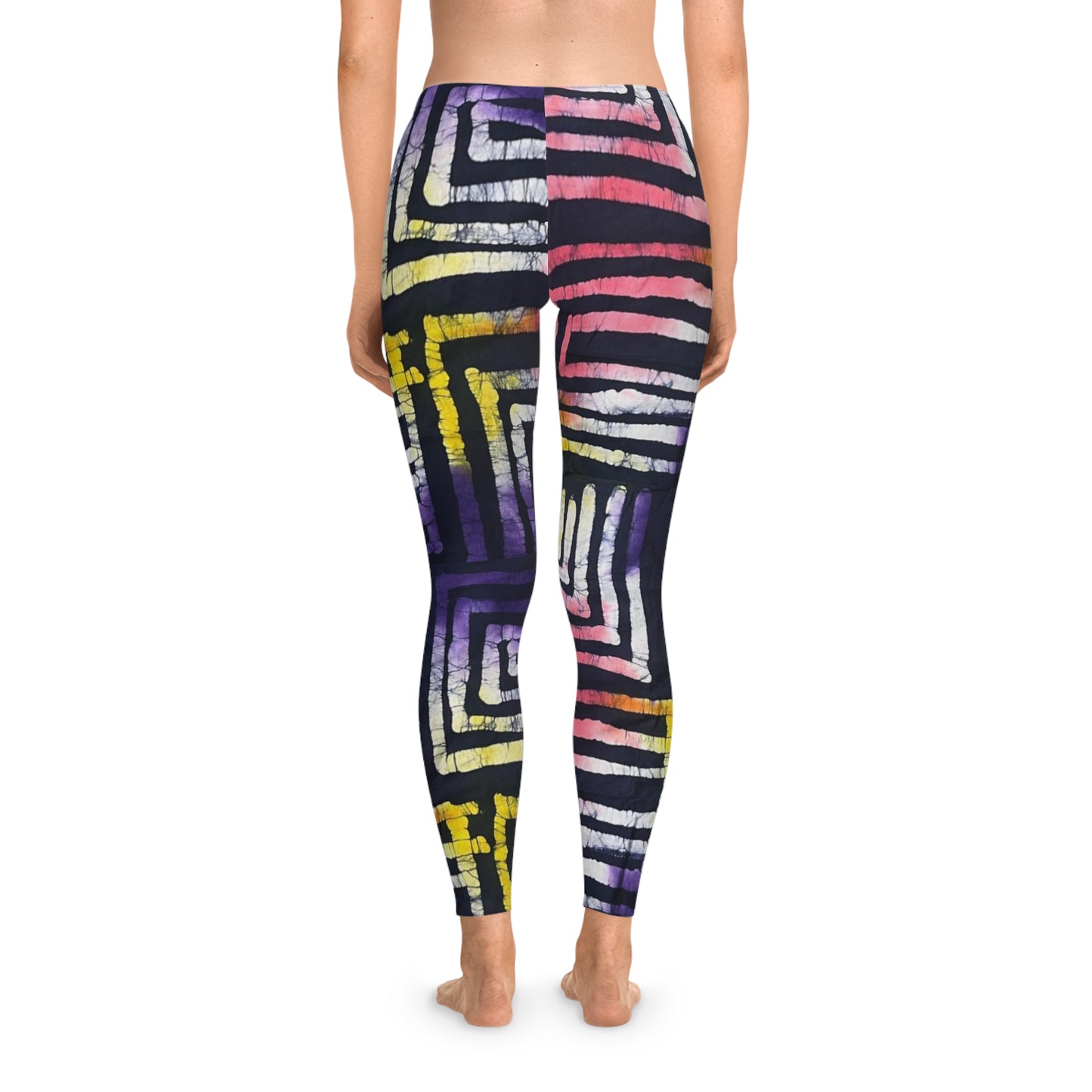 Batik Half Square Stretchy Leggings