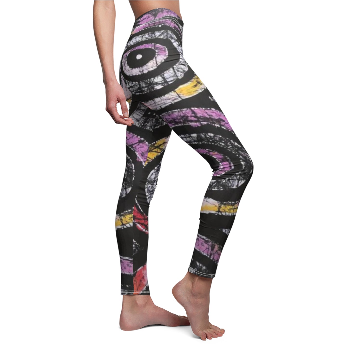 Batik circles of life Women's Cut & Sew Casual Leggings