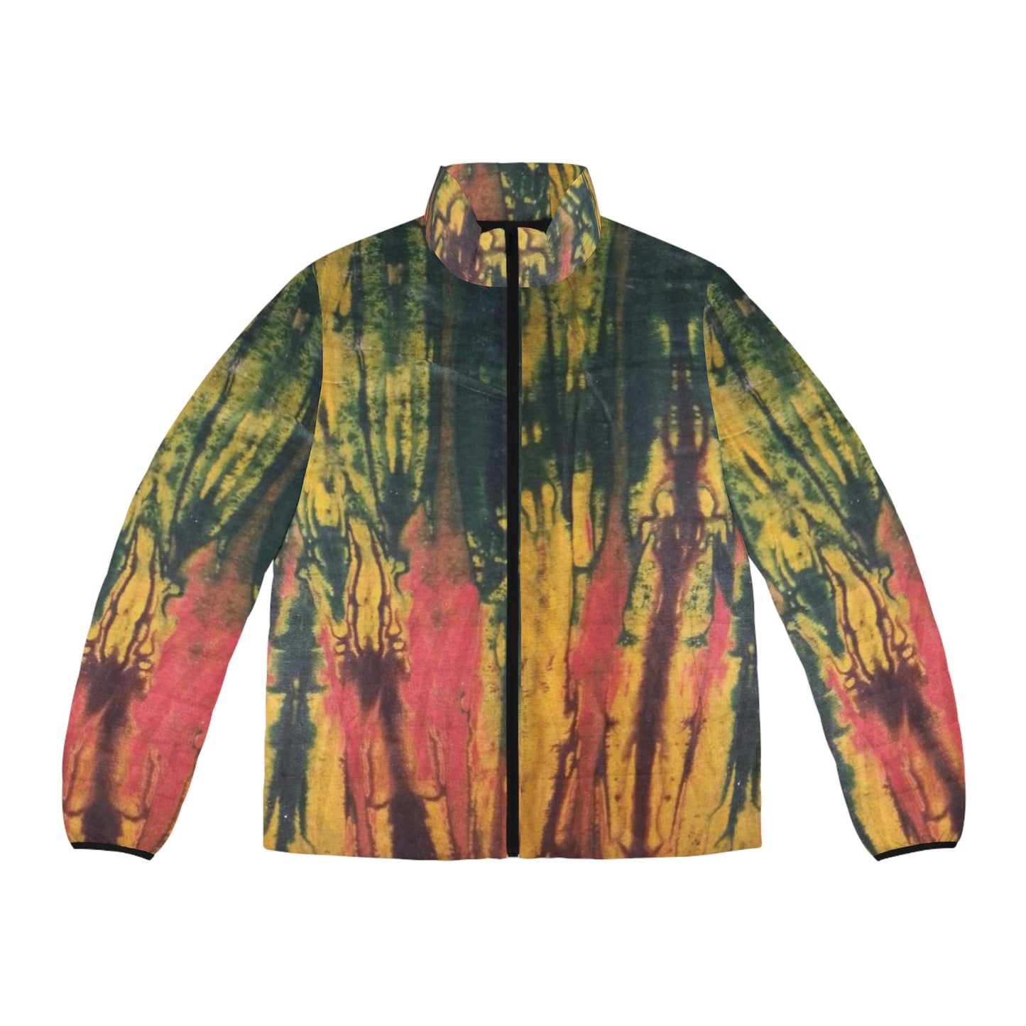 Tie Dye 'Icon' Men's Puffer Jacket