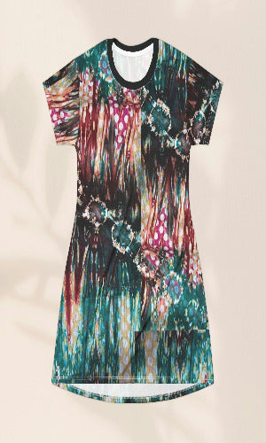 Gambee Tie and Dye T-Shirt Dress