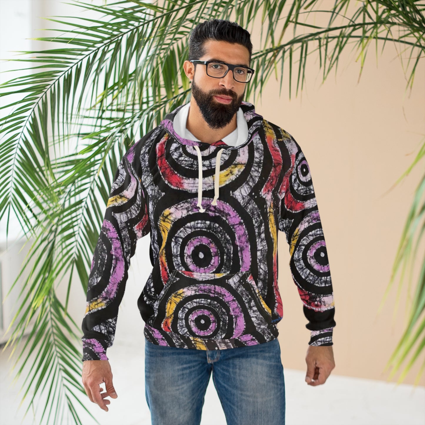 Batik Circles of Life Unisex Pullover Hoodie