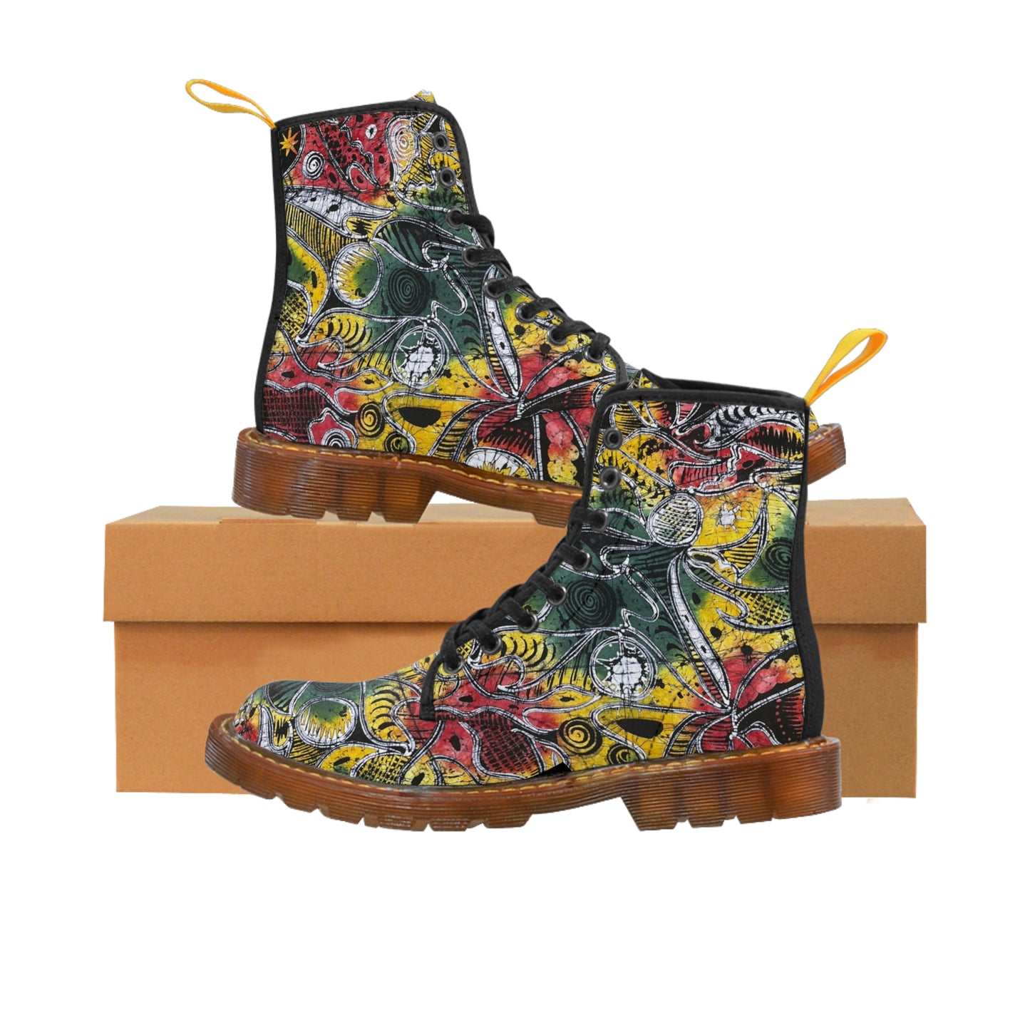 Manmade Batik Women's Canvas Boots