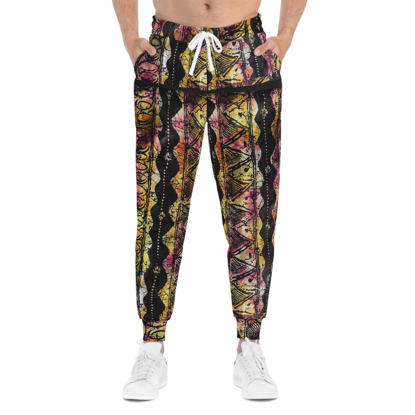 Batik 'Central' Tie Dye Athletic Joggers .