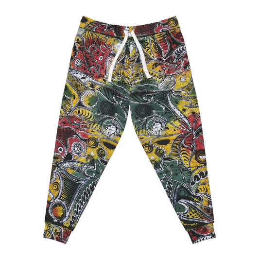 Batik 'Regenerate' Tie Dye Athletic Joggers (Unisex)