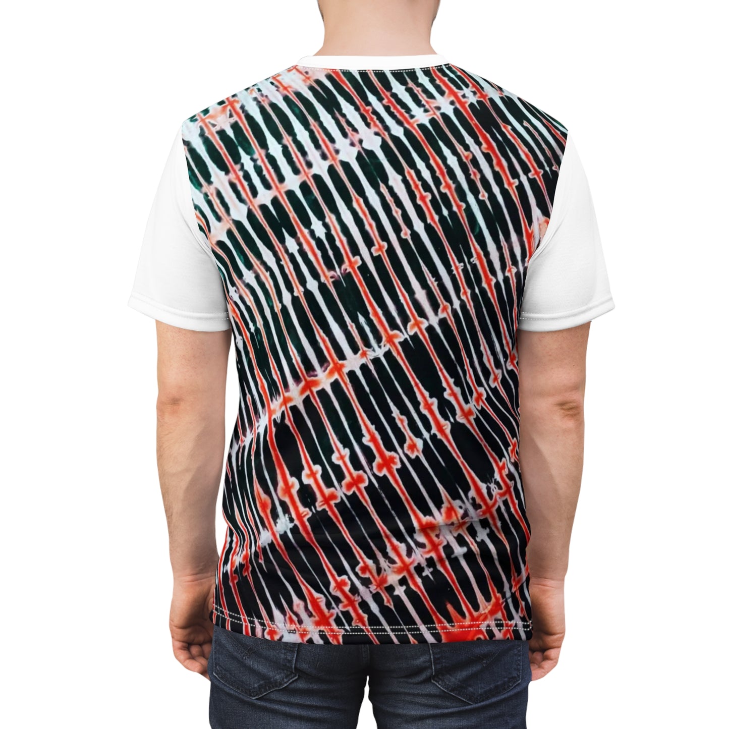 Tie Dye 'Paths' Unisex Cut & Sew Tee