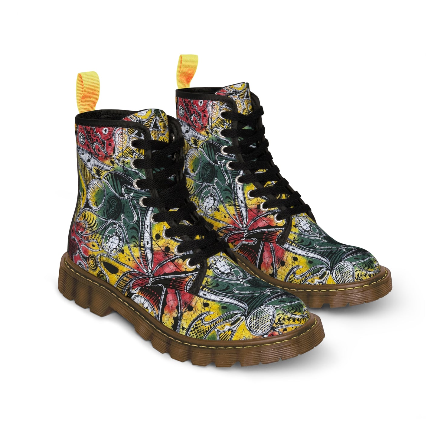 Manmade Batik Women's Canvas Boots