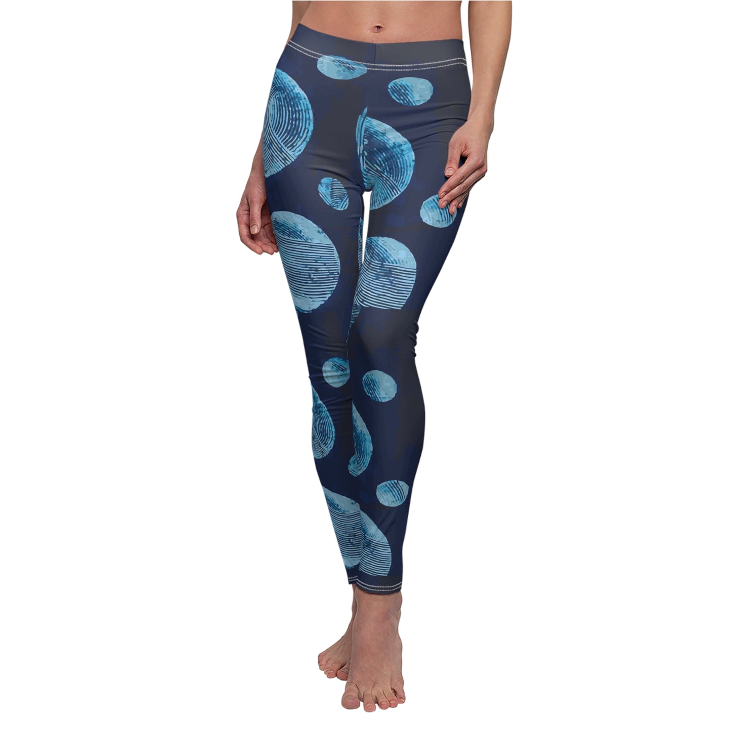 Batik 'Record' Women's Cut & Sew Casual Leggings