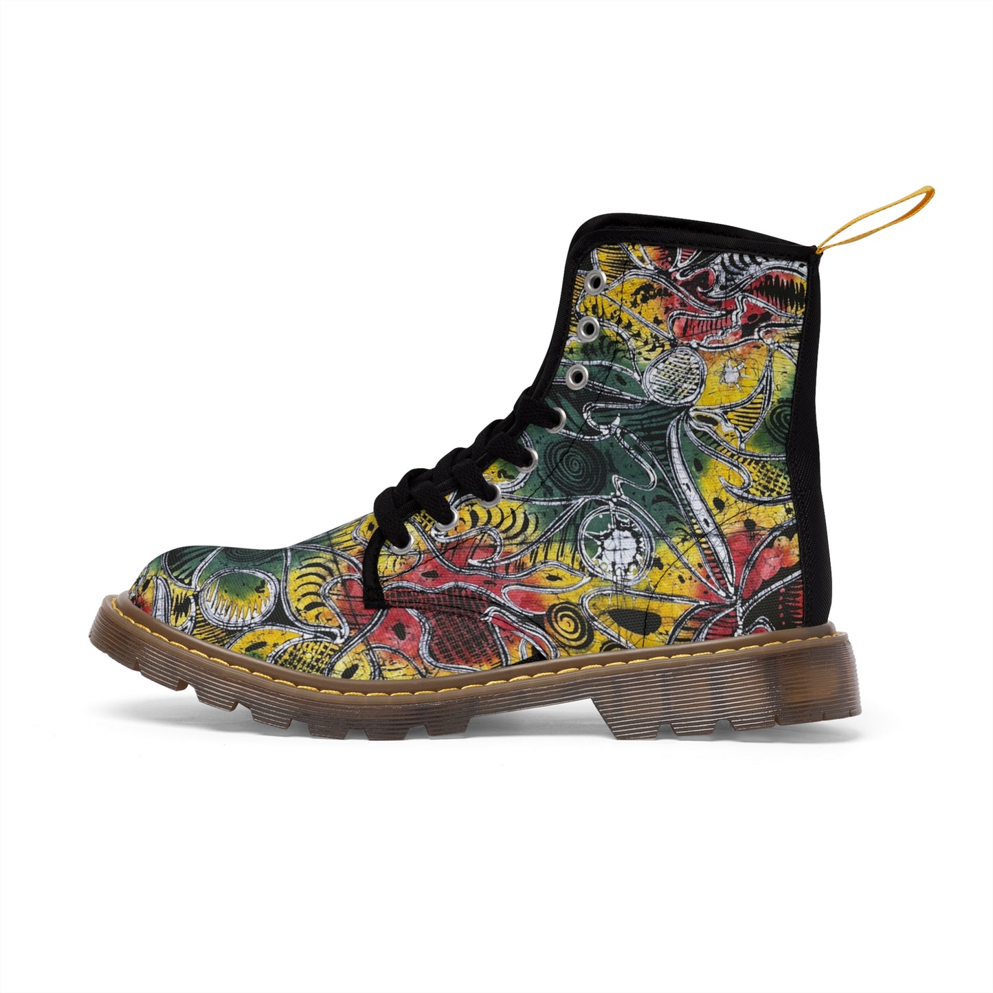 Manmade Batik Women's Canvas Boots