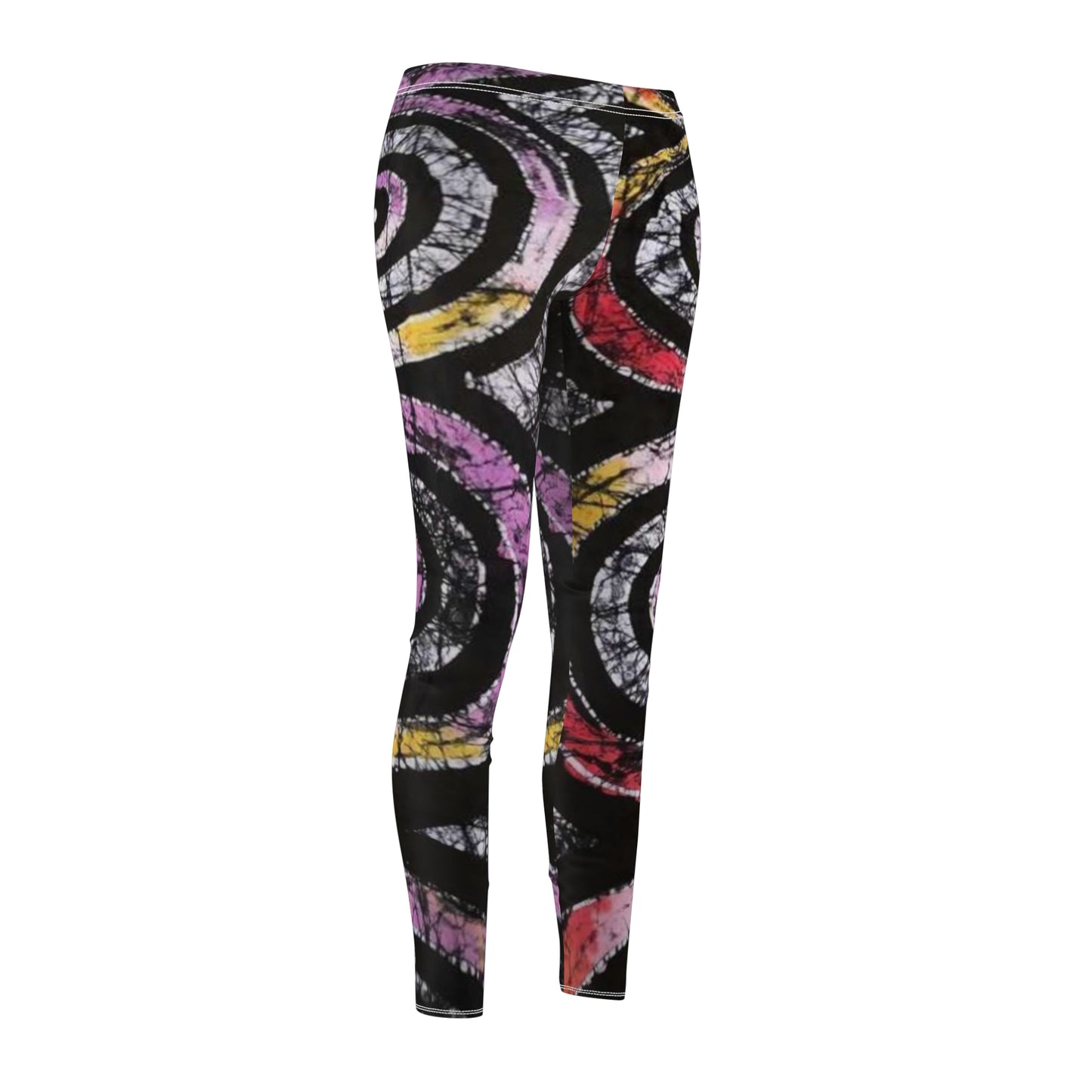 Batik circles of life Women's Cut & Sew Casual Leggings