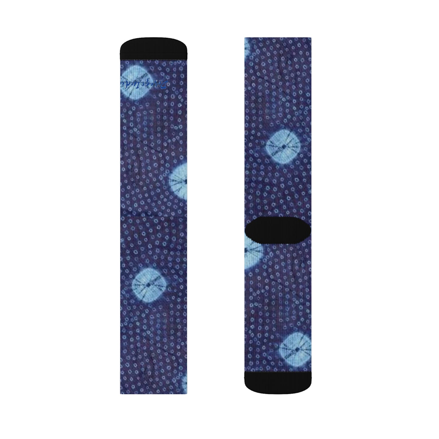 Moon and Stars Indigo Socks