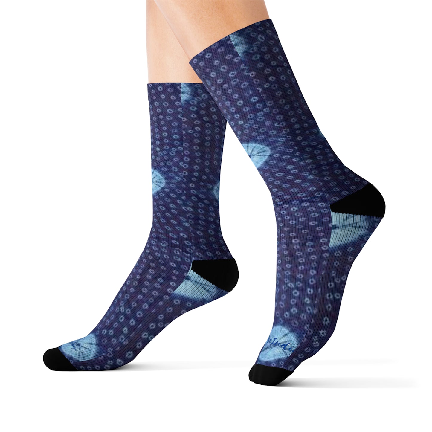 Moon and Stars Indigo Socks