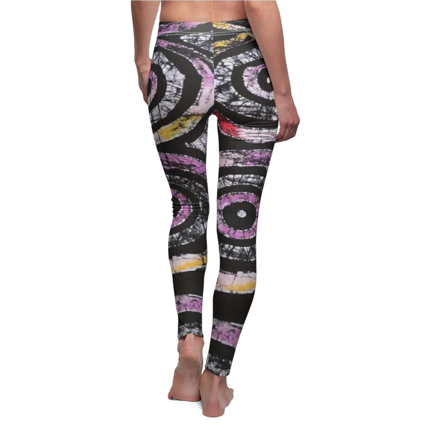 Batik circles of life Women's Cut & Sew Casual Leggings