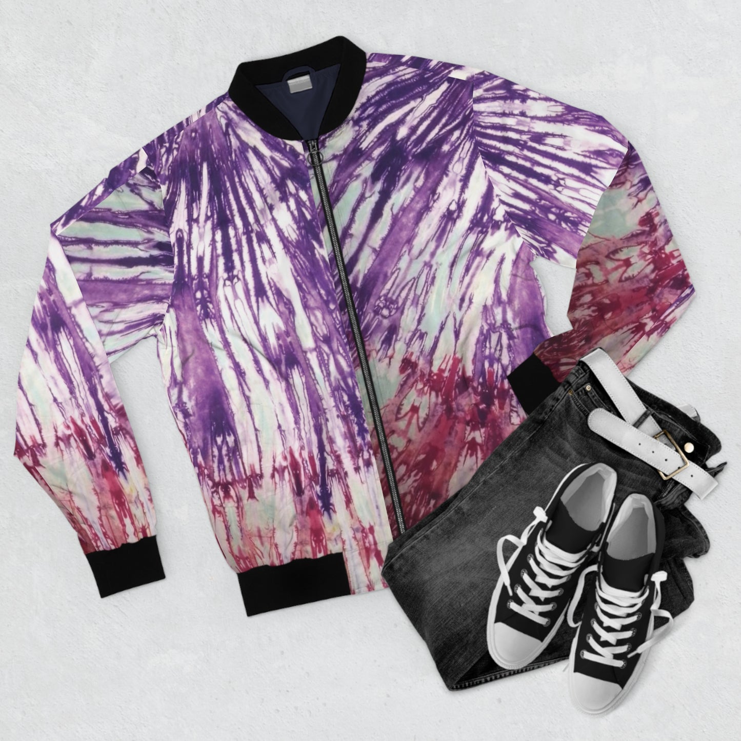 Icon Tie Dye Men's Bomber Jacket