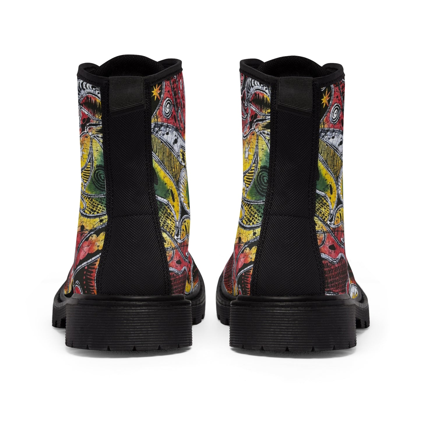 Manmade Batik Women's Canvas Boots