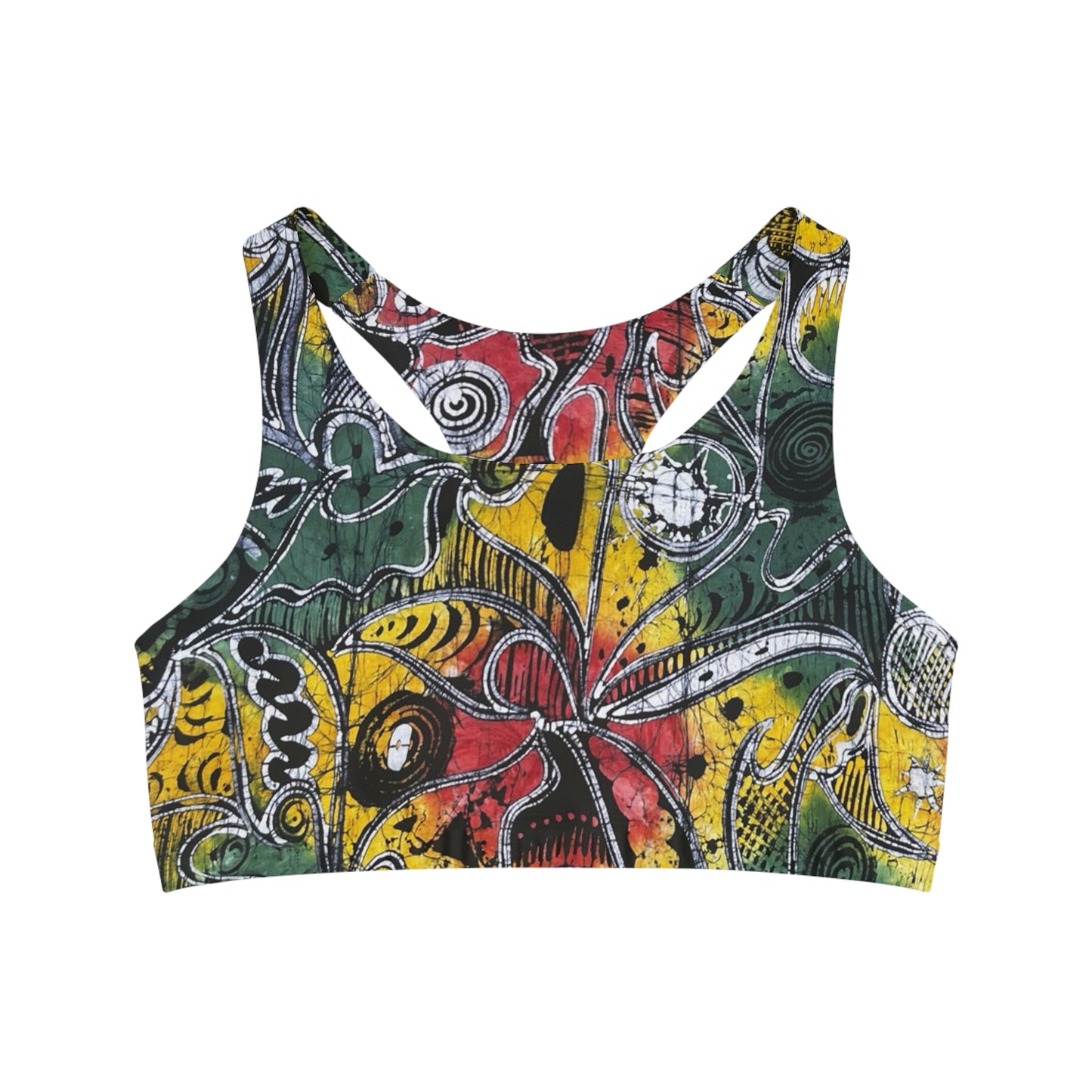 'Manmade' Batik Seamless Sports Bra