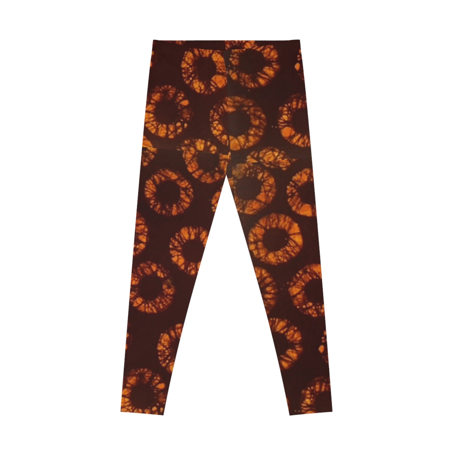 Orange circle Stretchy Leggings