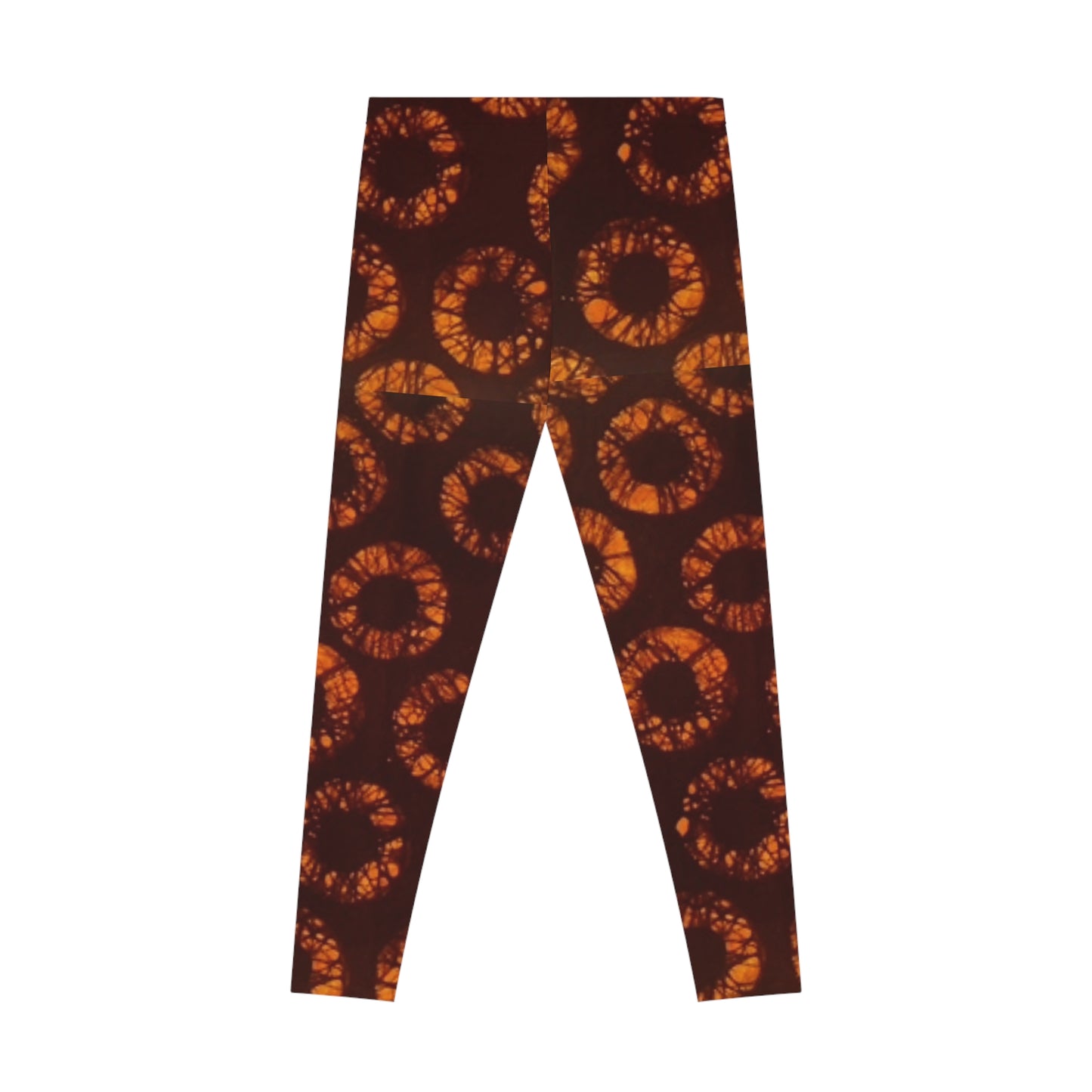 Orange circle Stretchy Leggings