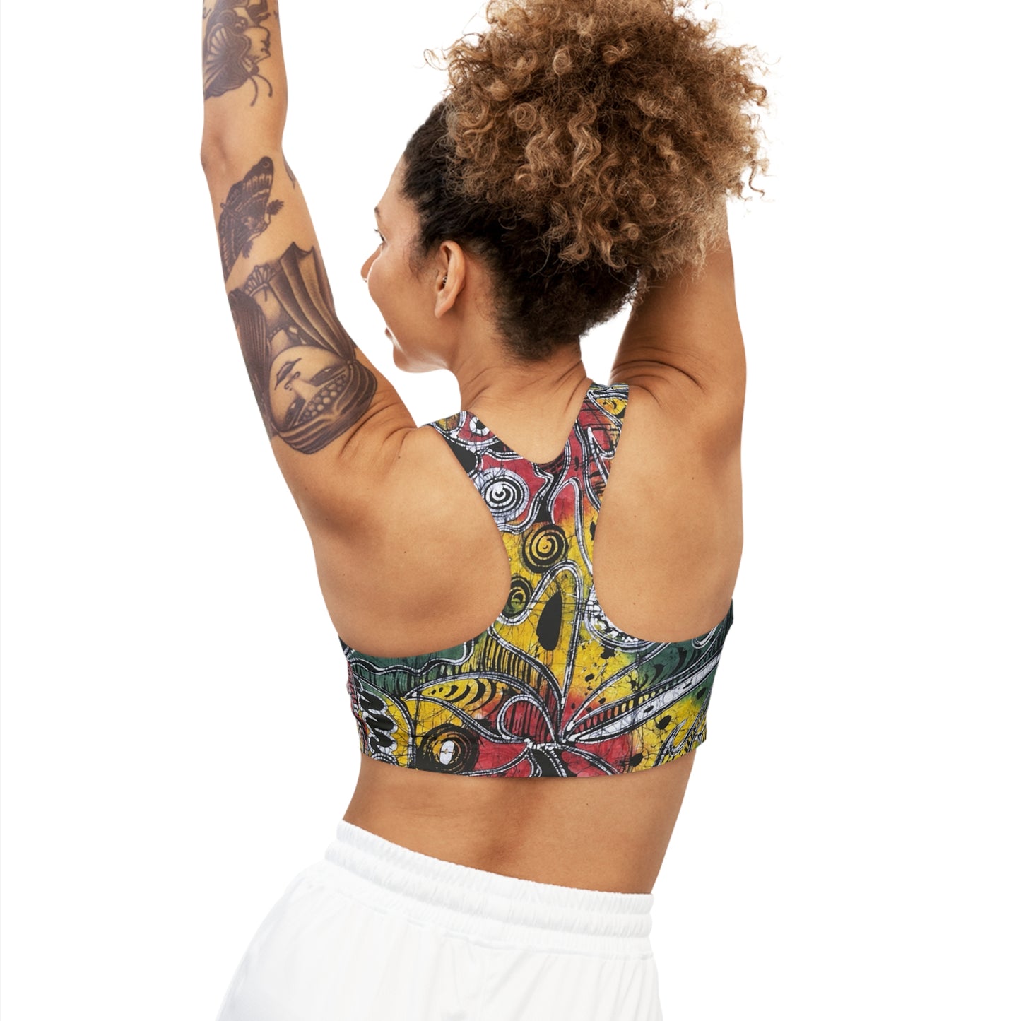 'Manmade' Batik Seamless Sports Bra