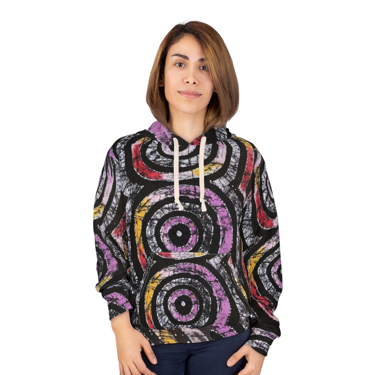 Batik Circles of Life Unisex Pullover Hoodie