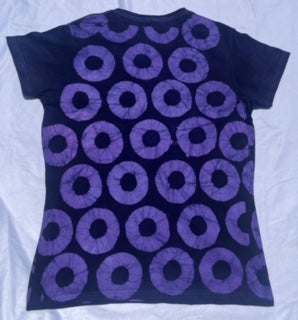 Anxiuos Batik  Tie Dye V-Neck T-Shirt