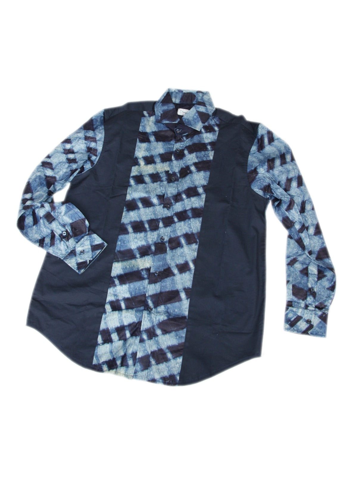 Adire 'Highway' Indigo Tie Dye