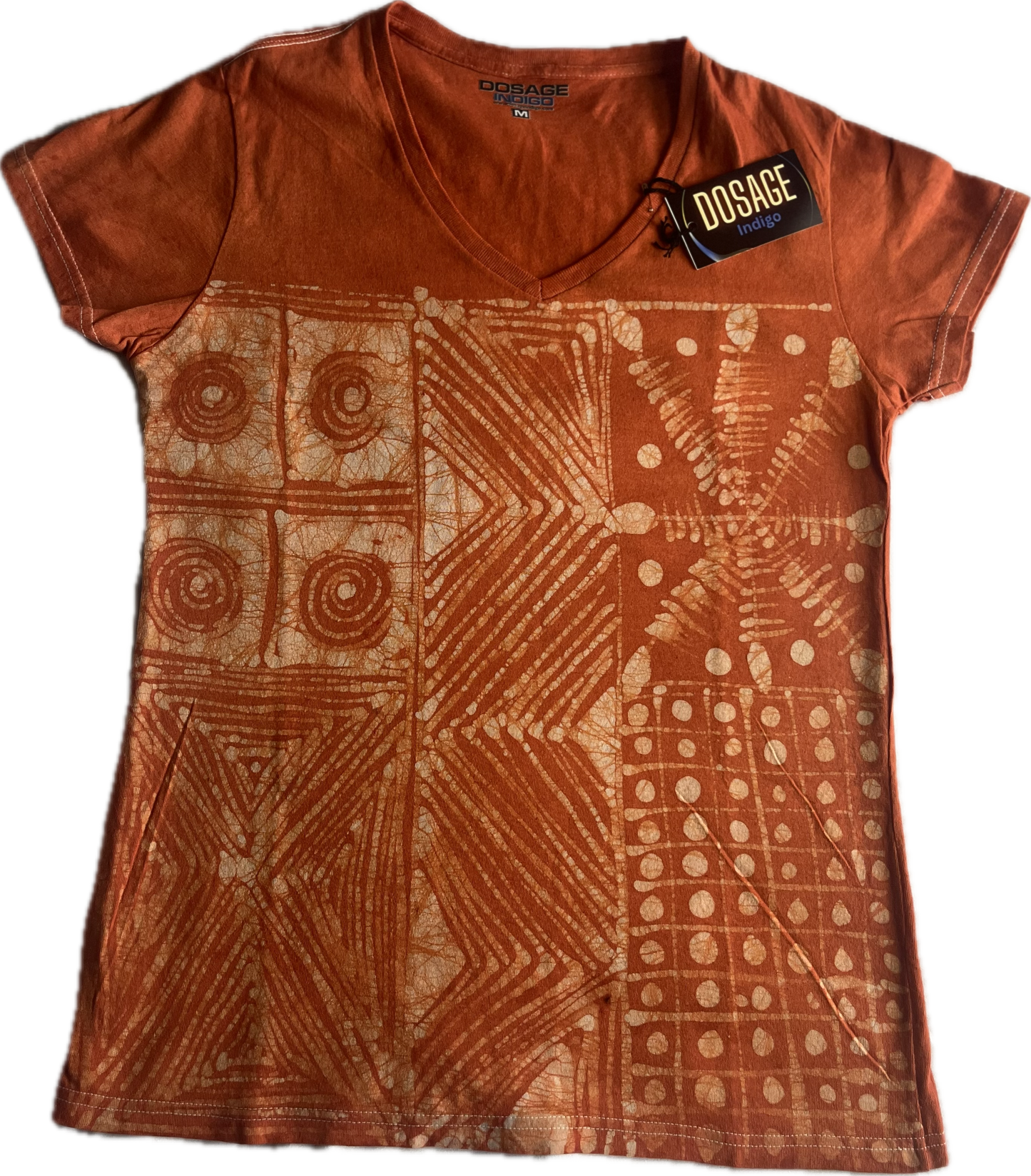 Ibadun Dun V-Neck Batik Tie Dye T-Shirt