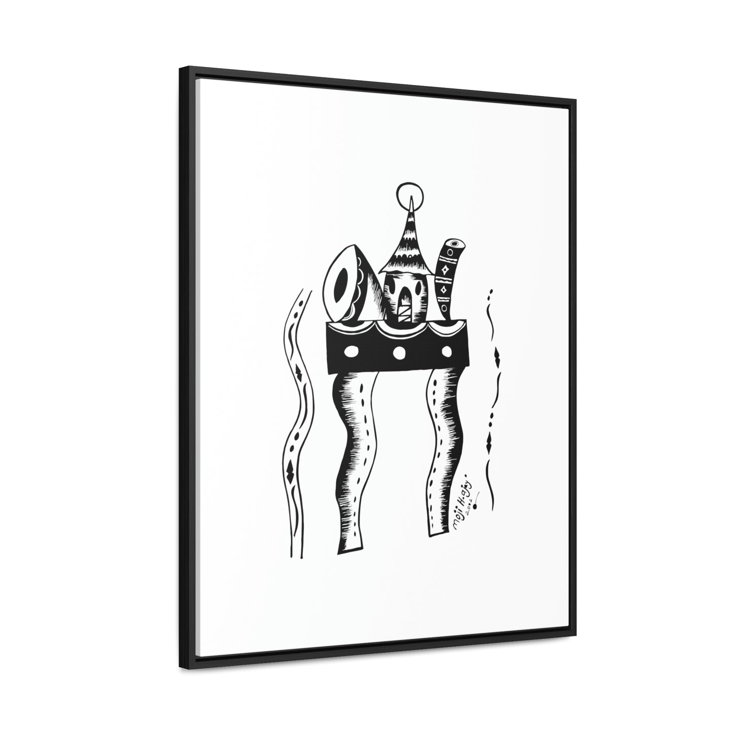 Fulani's Hut artwork Canvas