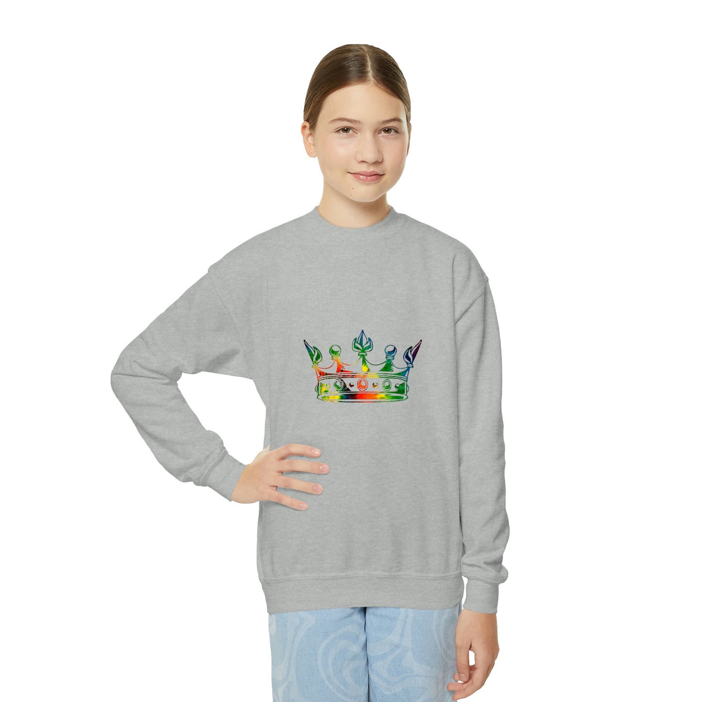 Crown Me Youth Crewneck Sweatshirt