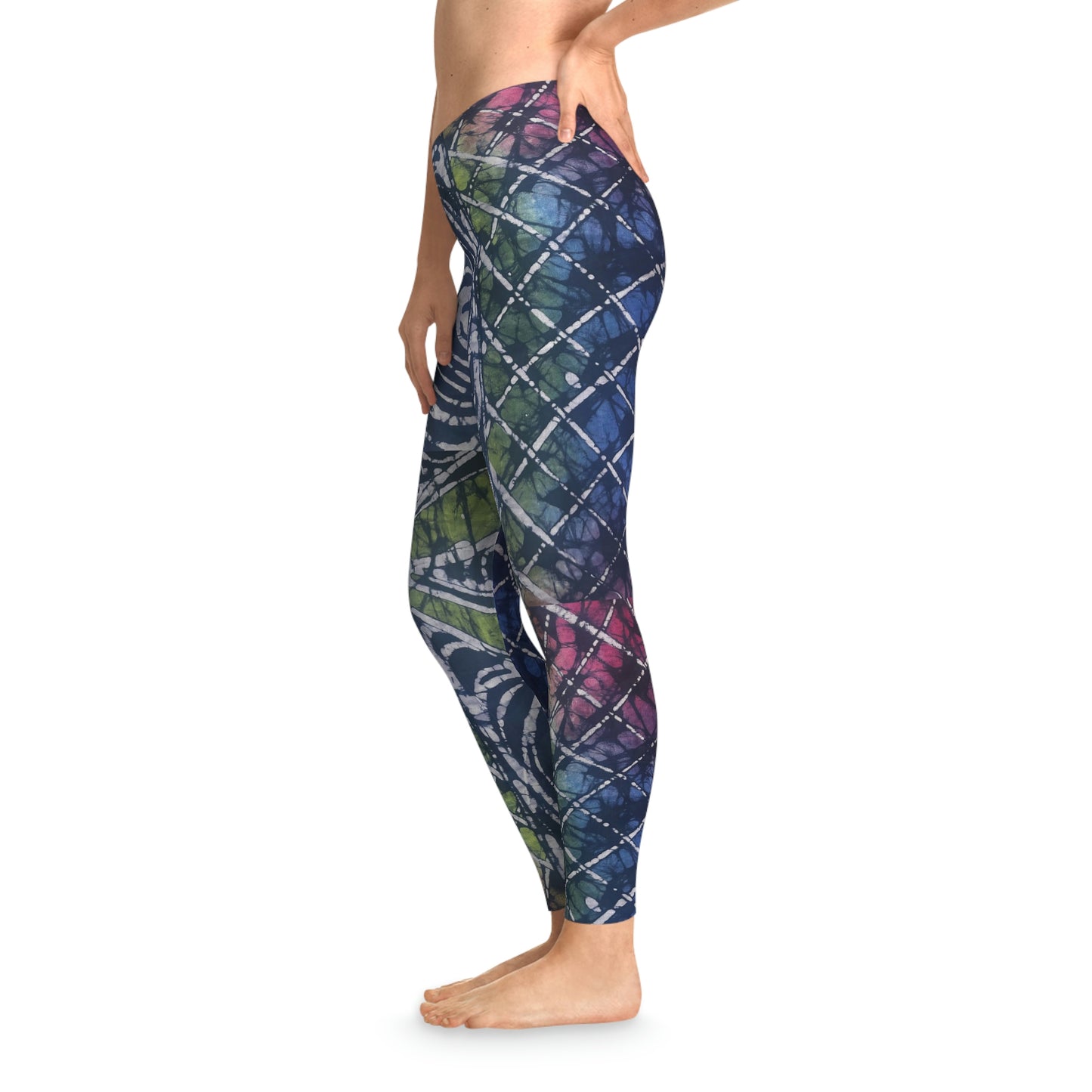 Batik Tie Dye Tpoon Stretchy Leggings ,Yoga Pant