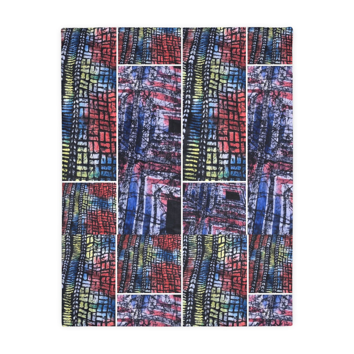 Batik Rejoicing Velveteen Minky Blanket (Two-sided print)