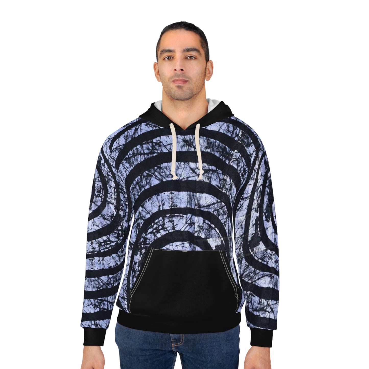 Batik Black Circle Unisex Pullover Hoodie