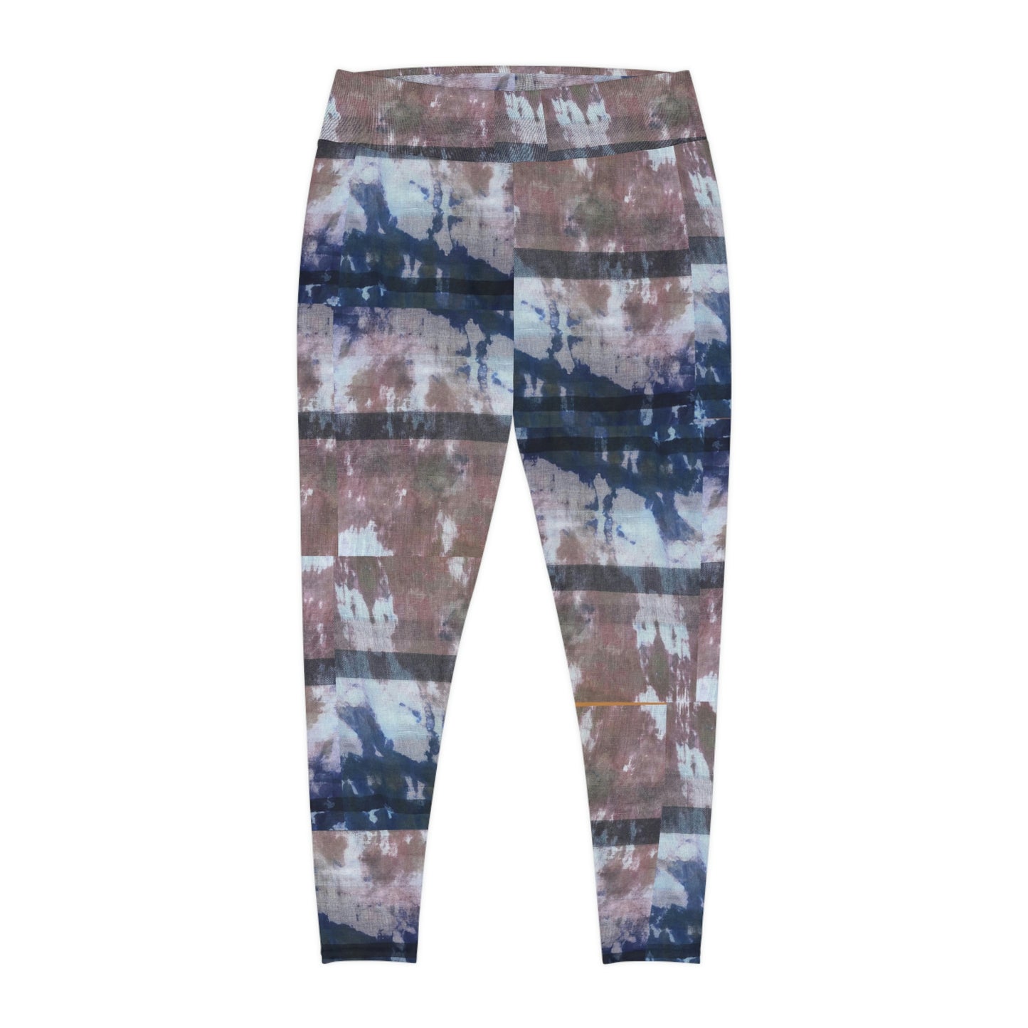 Clowd Brown Tie Dye Plus Size Leggings