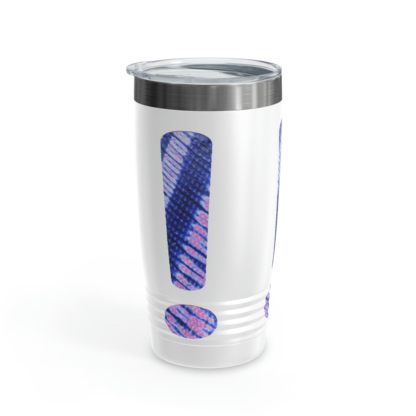 Purple Tie Dye Exclamation Ringneck Tumbler, 20oz