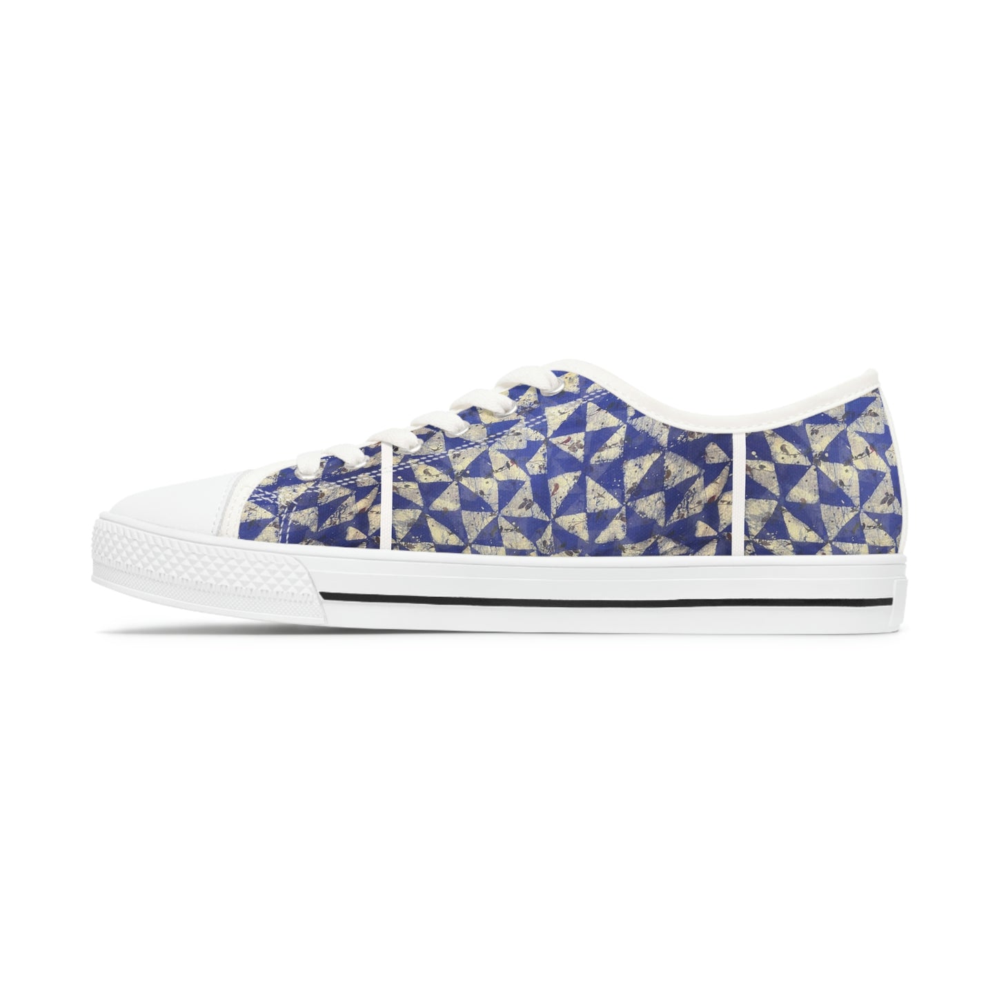 Women's Low Top Sneakers Batik Triangular