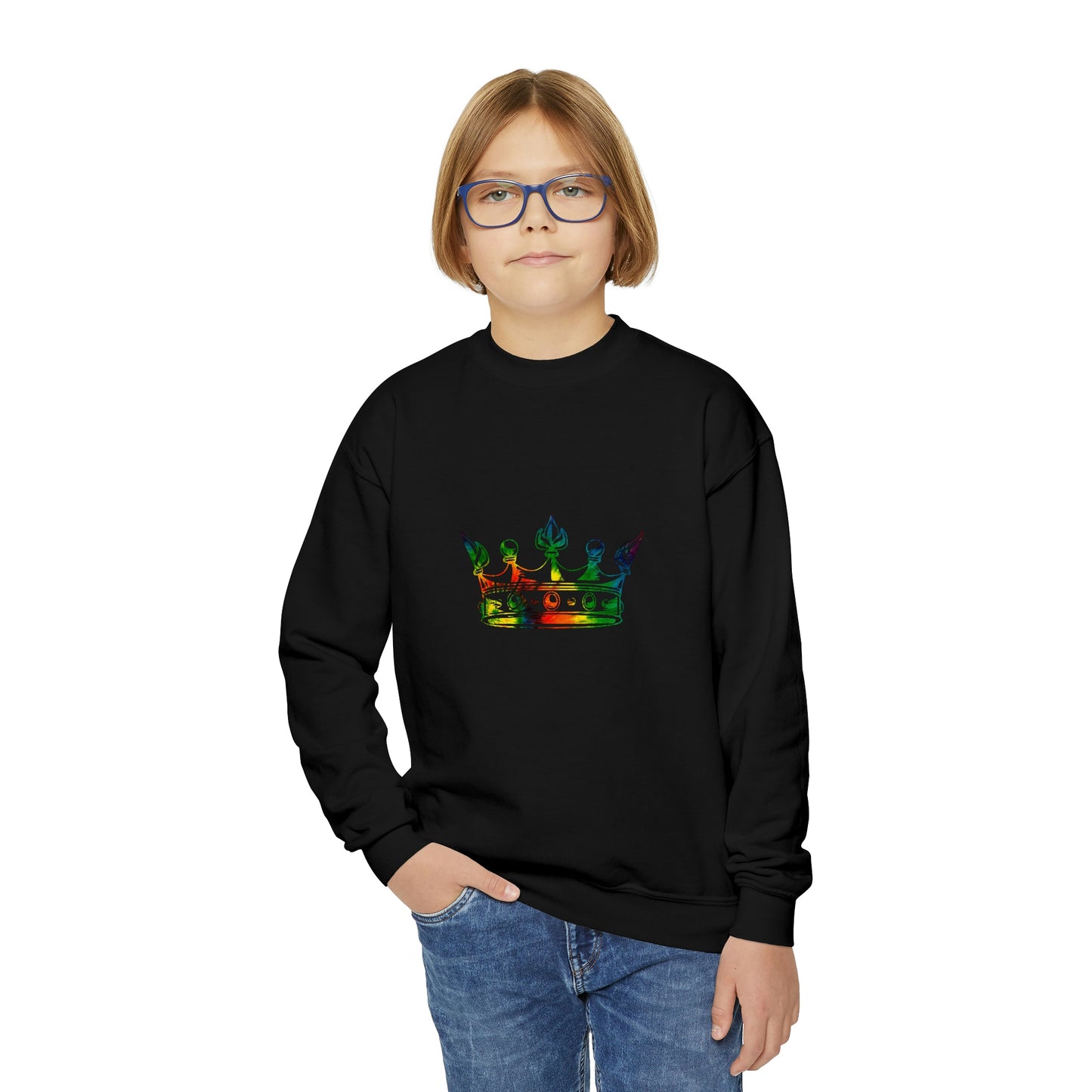 Crown Me Youth Crewneck Sweatshirt