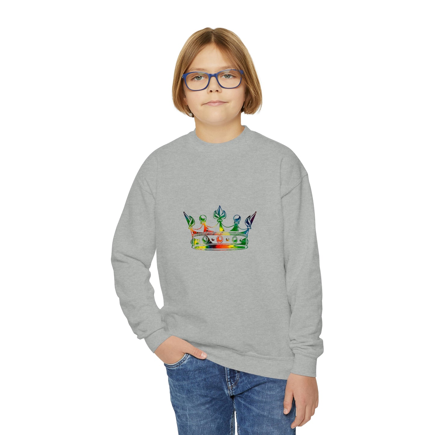 Crown Me Youth Crewneck Sweatshirt