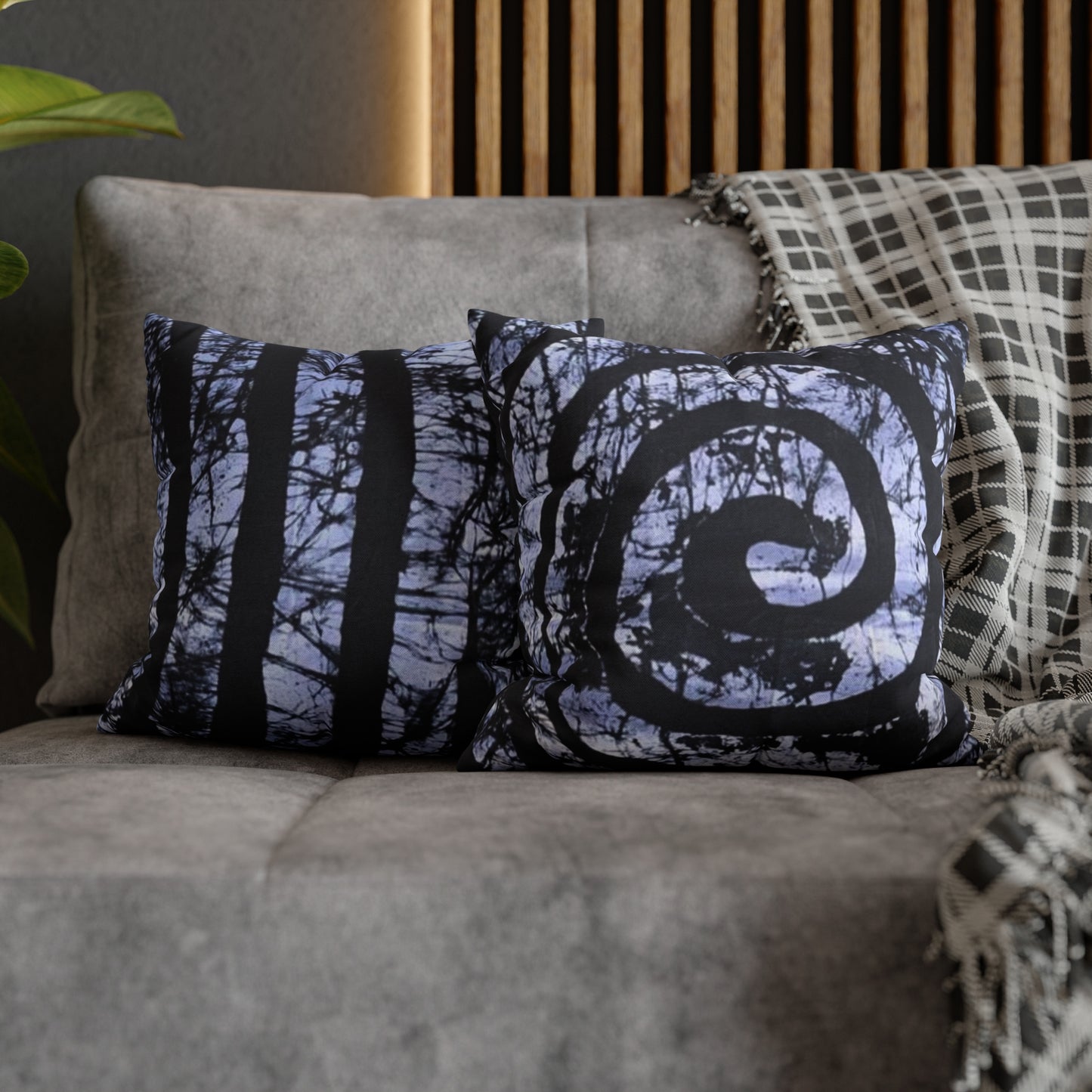 Batik Spiral Square Pillow Case