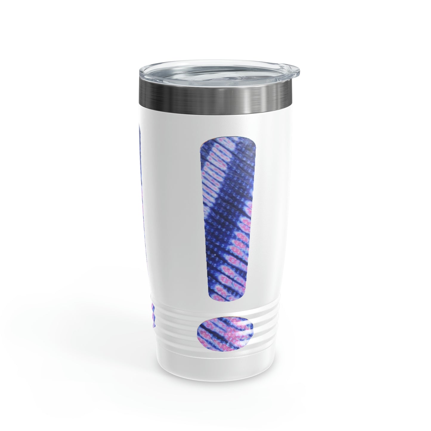 Purple Tie Dye Exclamation Ringneck Tumbler, 20oz