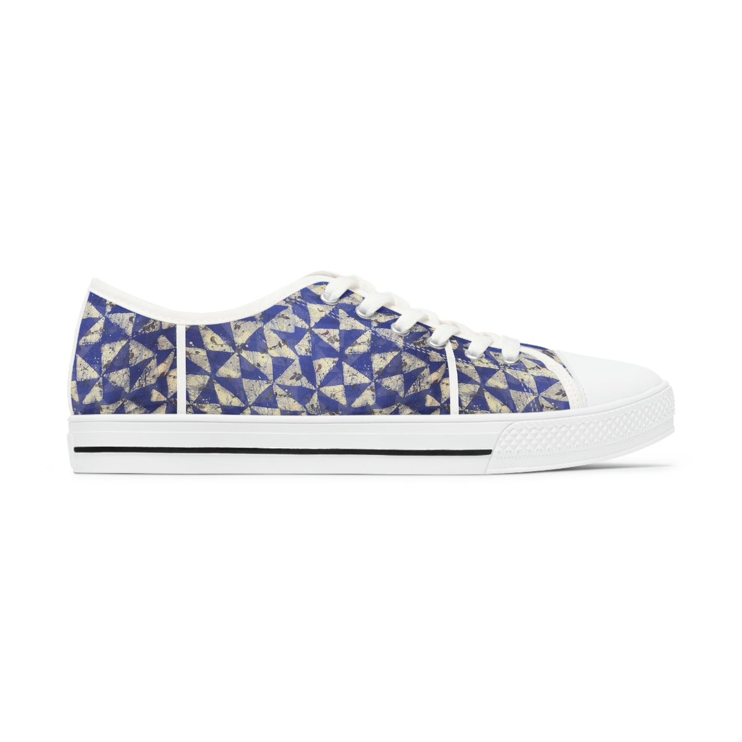 Women's Low Top Sneakers Batik Triangular