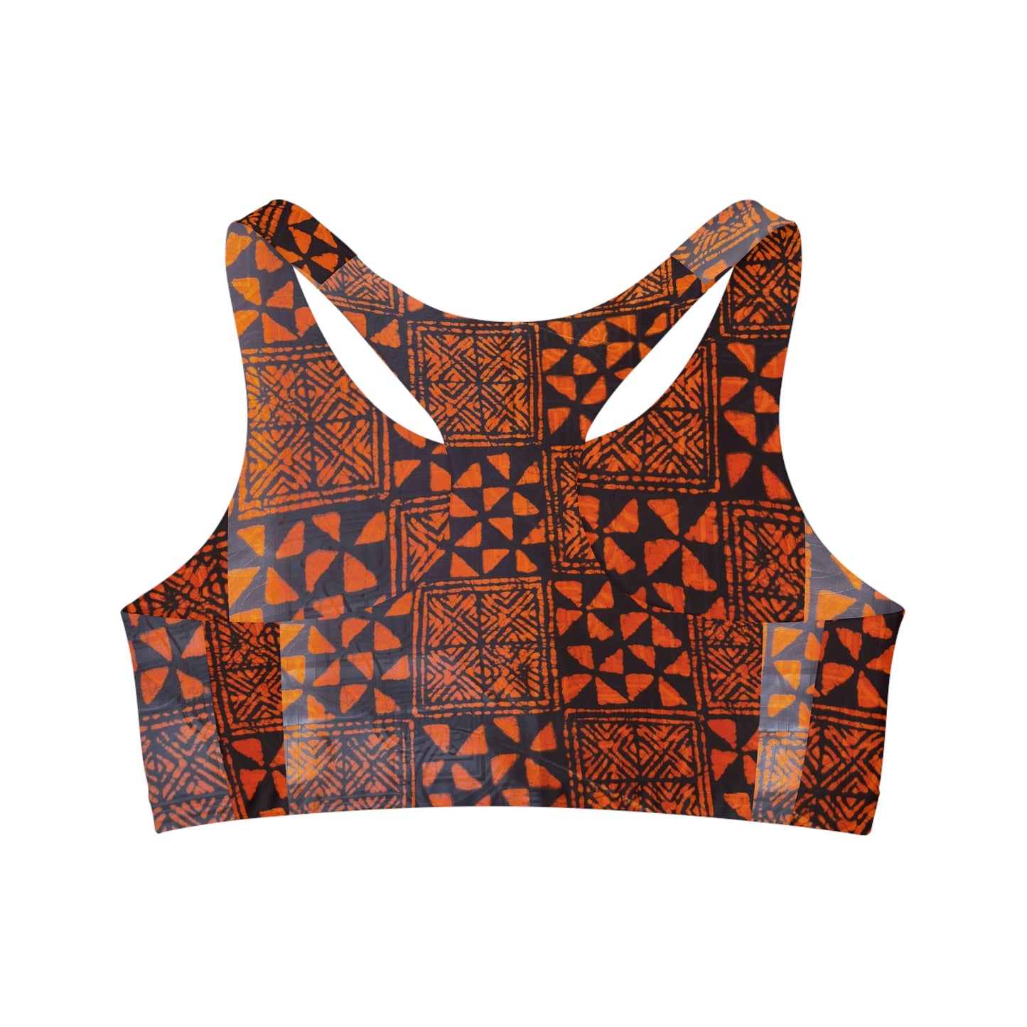 Batik 'Talking Drum' Motifs  Sports Bra