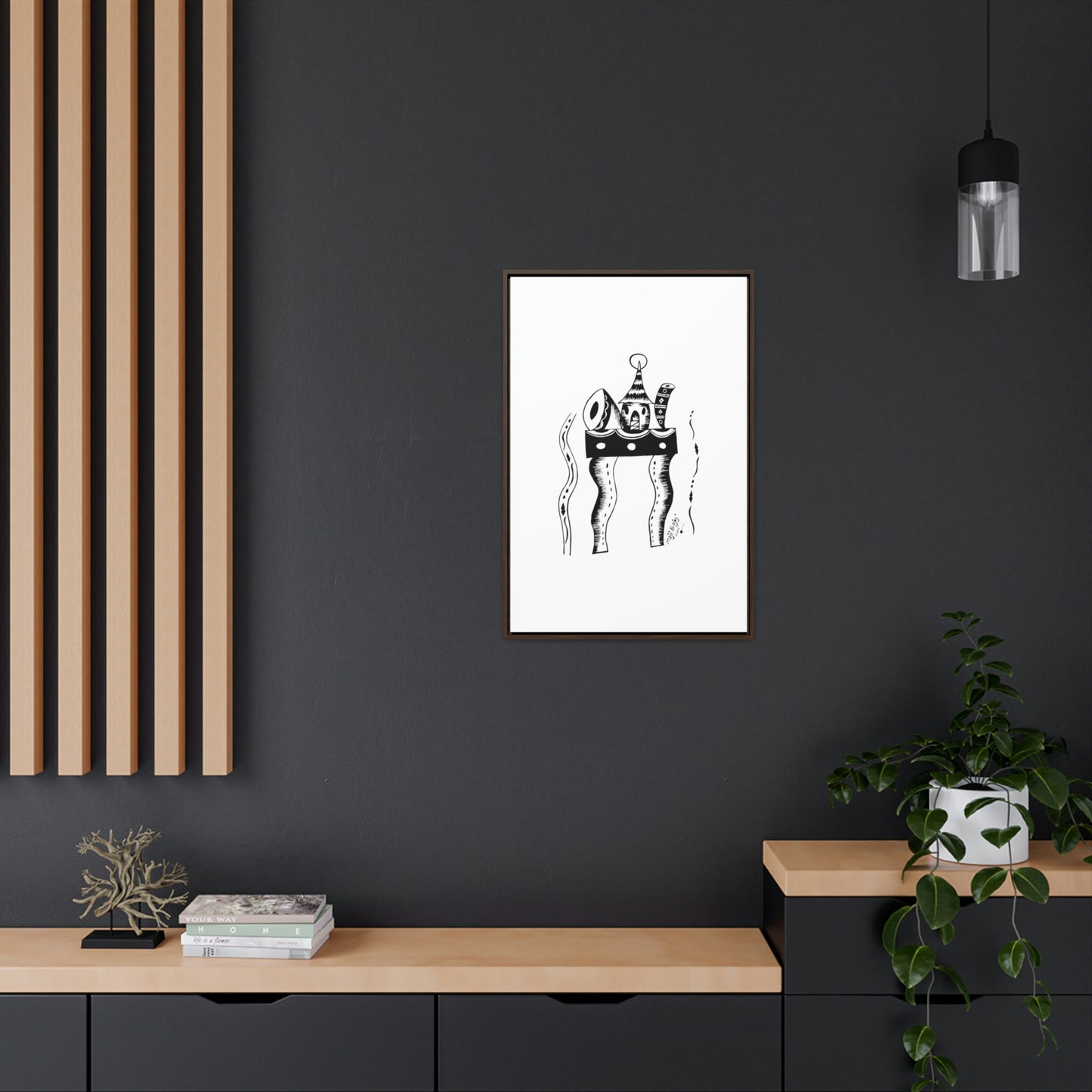 Fulani's Hut artwork Canvas