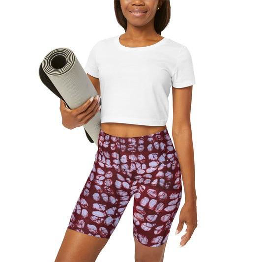 Batik Rodo High Waisted Yoga Shorts