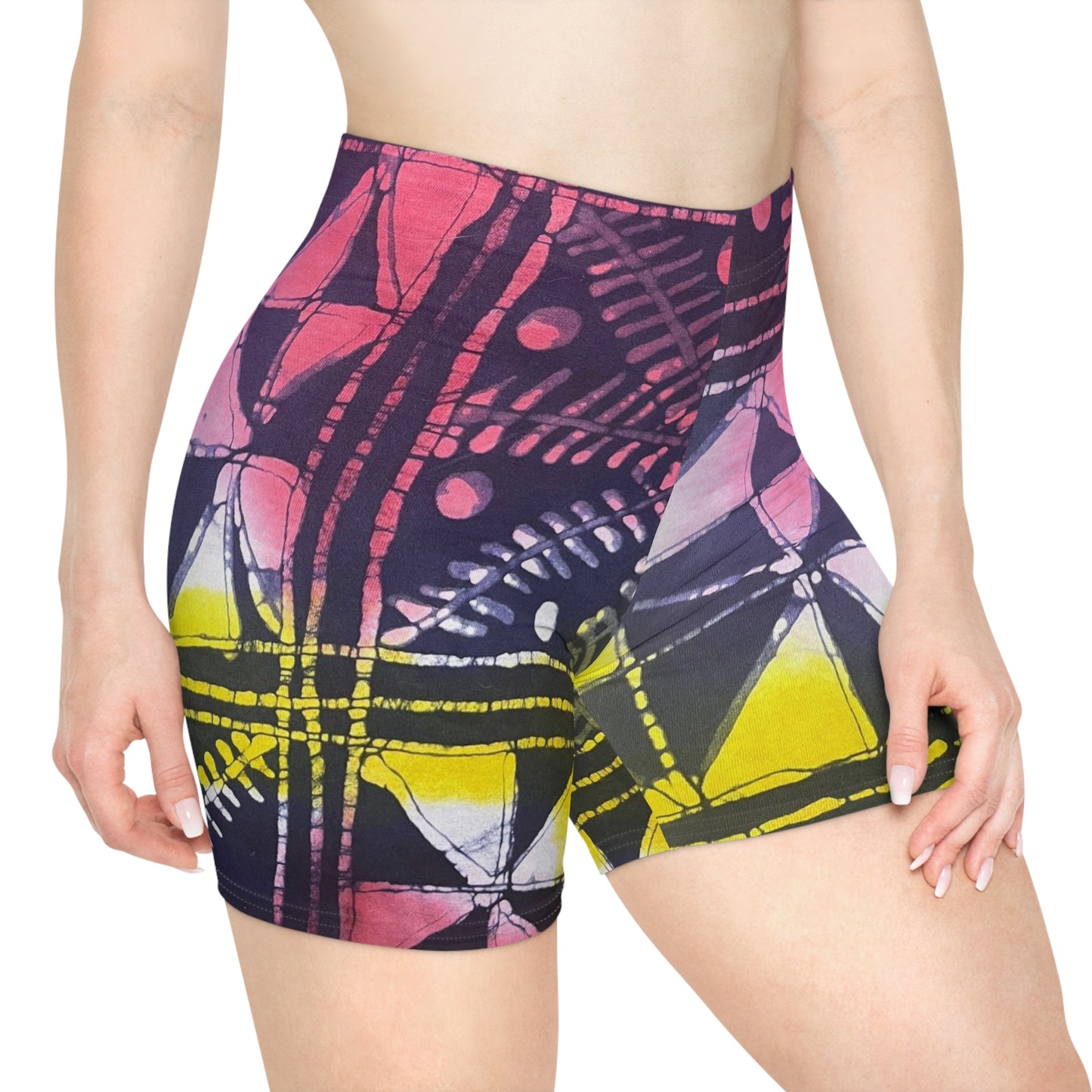 Batik colorful Fan Women's Biker Shorts