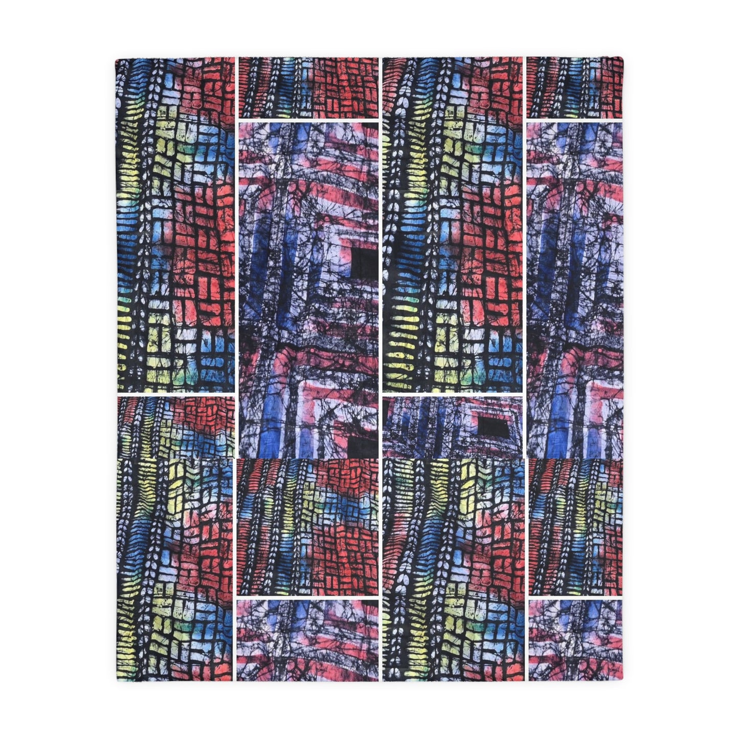 Batik Rejoicing Velveteen Minky Blanket (Two-sided print)