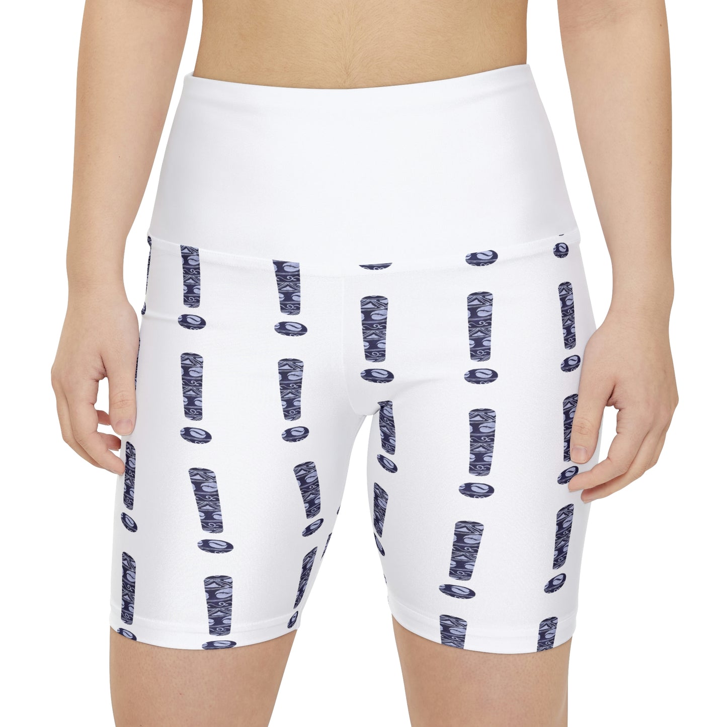 Women's Blue Exclamation Workout Shorts