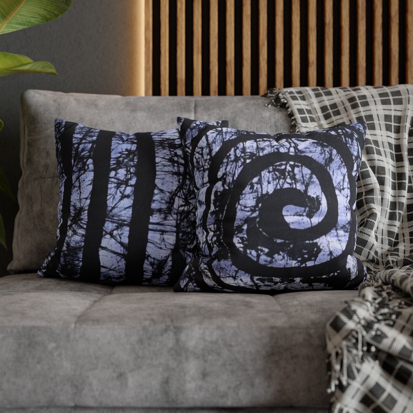 Batik Spiral Square Pillow Case